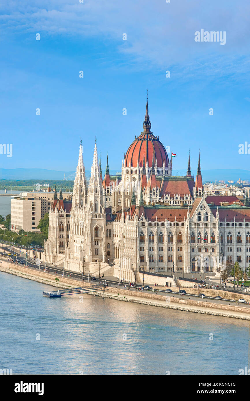 Bâtiment du Parlement hongrois, Budapest, Hongrie Banque D'Images