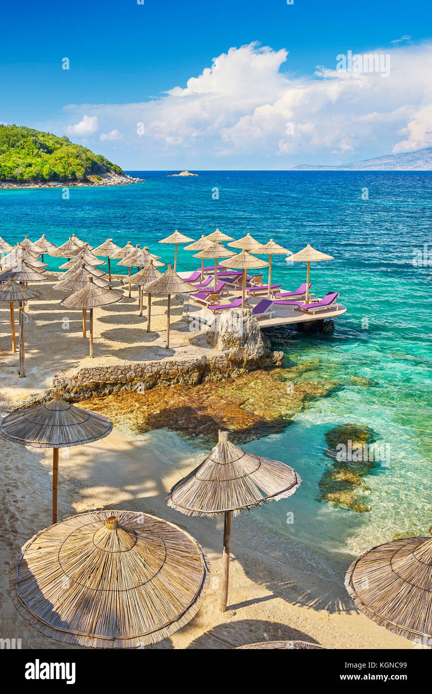 ksamil-beach-albania-banque-de-photographies-et-d-images-haute