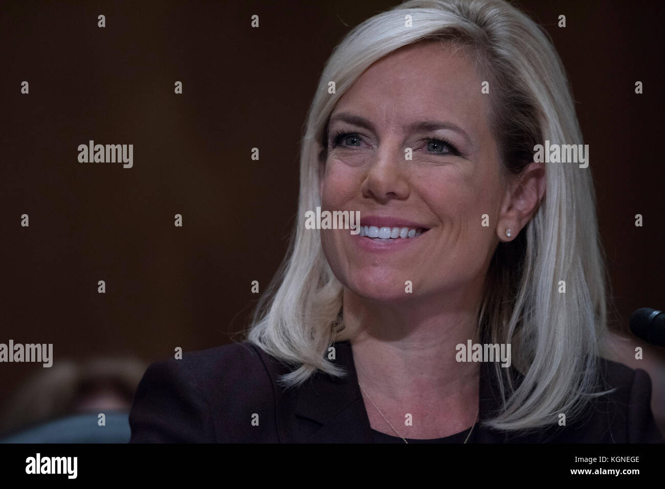 Washington, USA. 05Th nov, 2017. washington dc, le 8 novembre 2017, USA : kirstjen nielsen témoigne à son audience de confirmation du Sénat, d'être secrétaire de la sécurité intérieure. crédit : patsy lynch/Alamy live news Banque D'Images