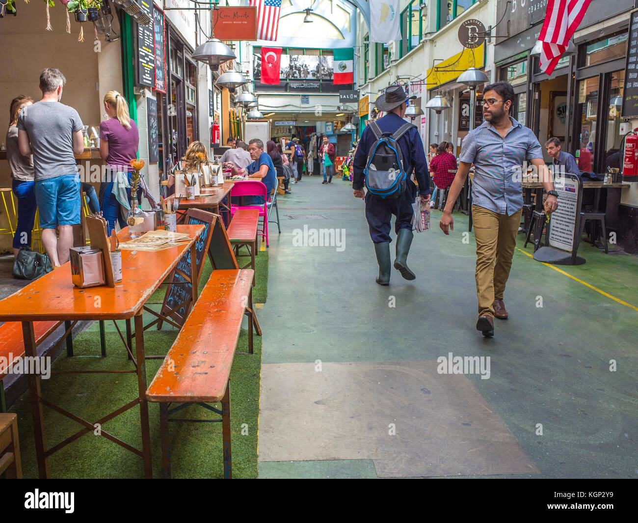 Marché de Brixton Brixton en ligne- l'un des plus animé et multiculturel de Londres des pièces Banque D'Images