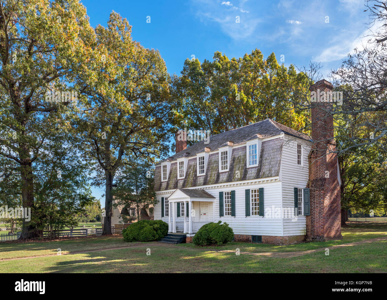 Yorktown, Virginia, USA. Le Moore maison où les Articles de capitulation ont été signés à la suite de la cession à la britannique de Batle Yorktown. Banque D'Images