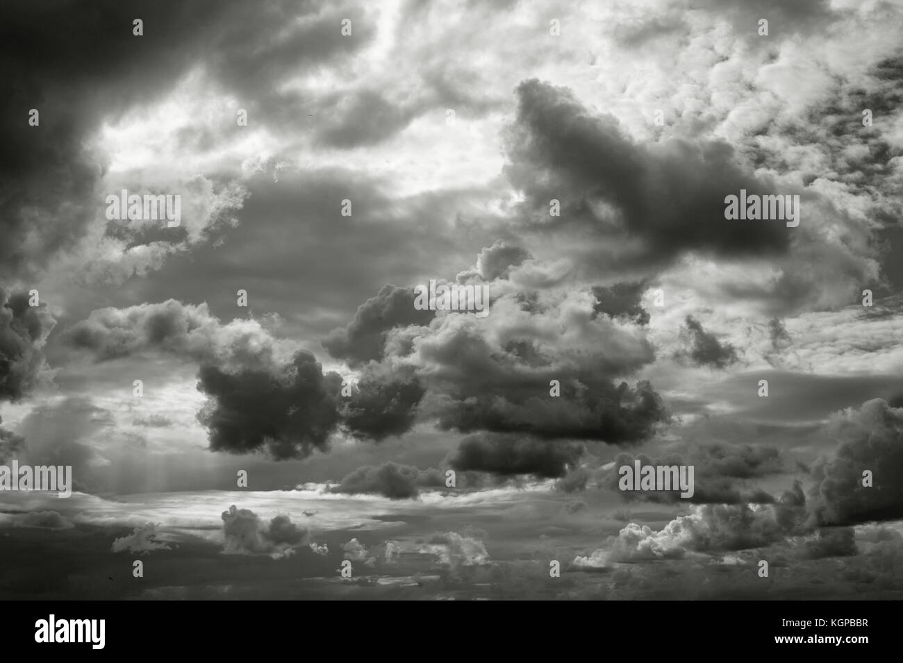 Les nuages de tempête Banque D'Images