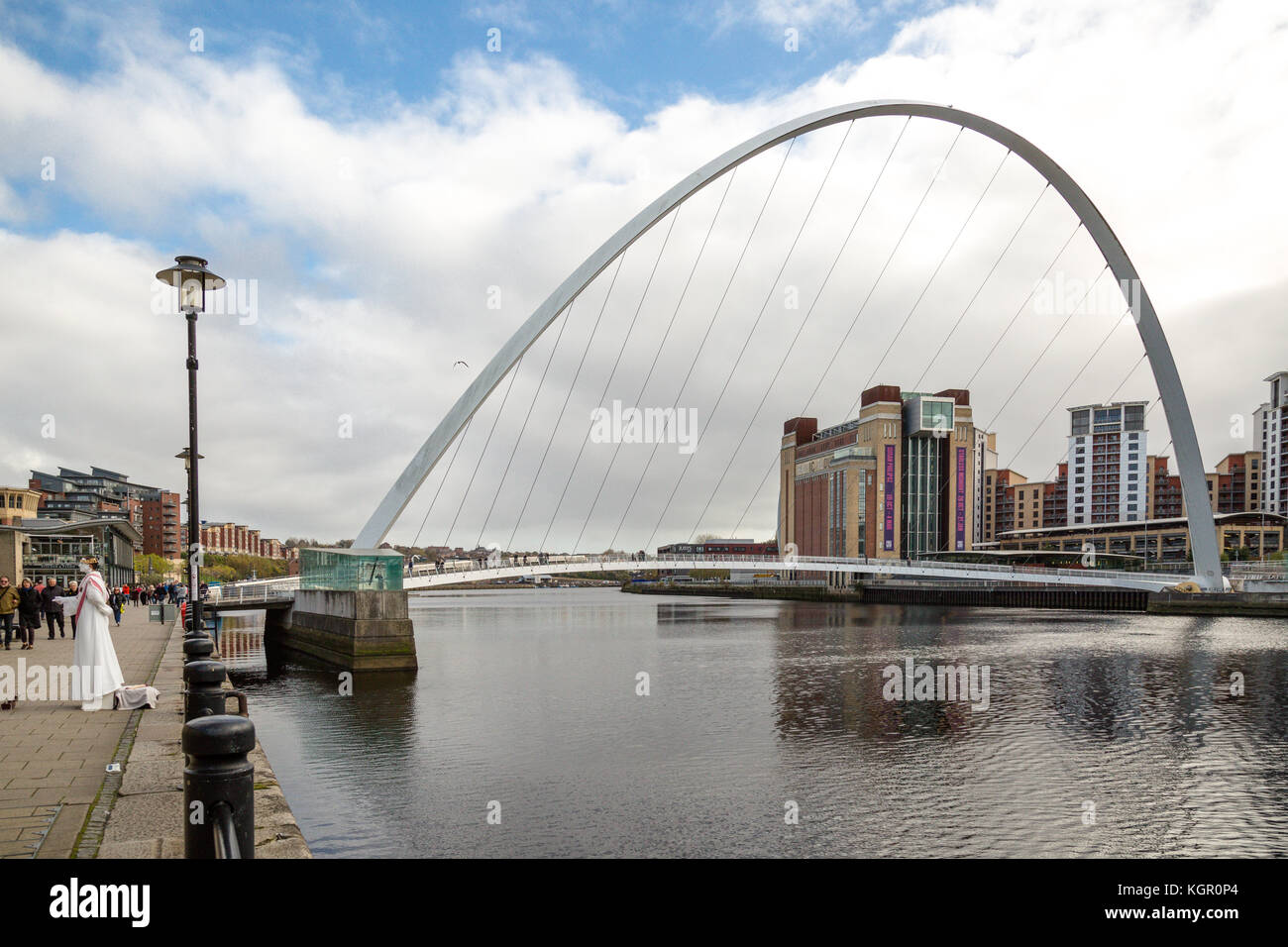 Le Millennium Bridge,Newcastle on Tyne Banque D'Images
