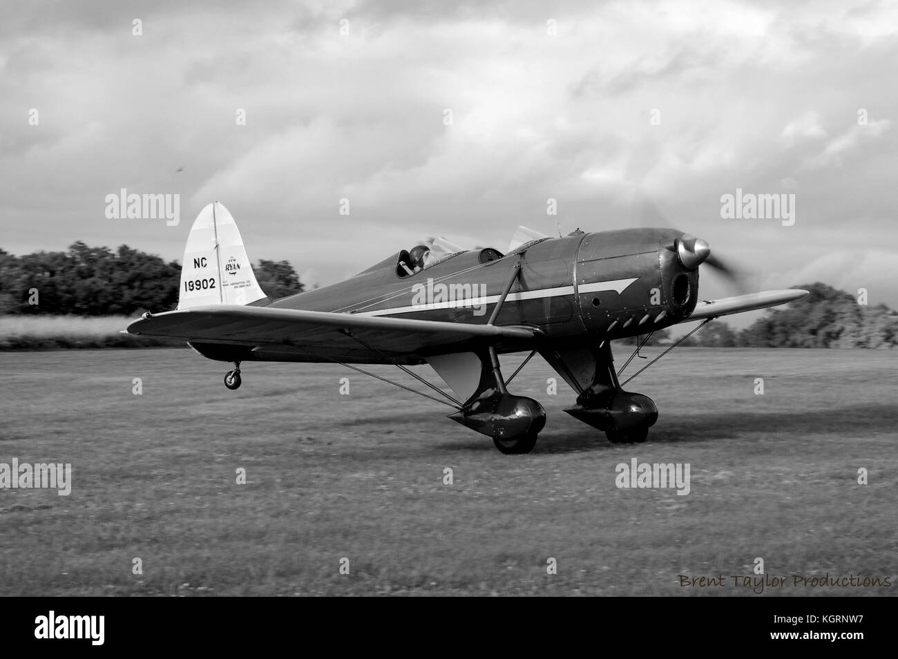 Une image classique d'un avion classique, la 1938 Ryan STA. Banque D'Images