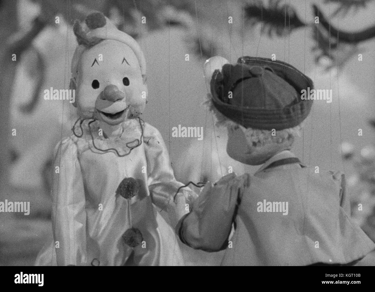 Clown film movie Banque d'images noir et blanc - Alamy