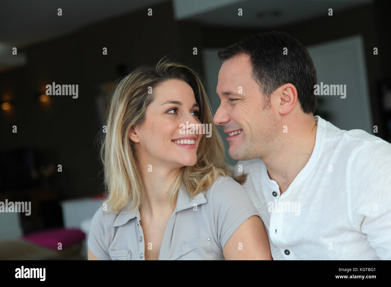 Portrait d'êtres en couple Banque D'Images