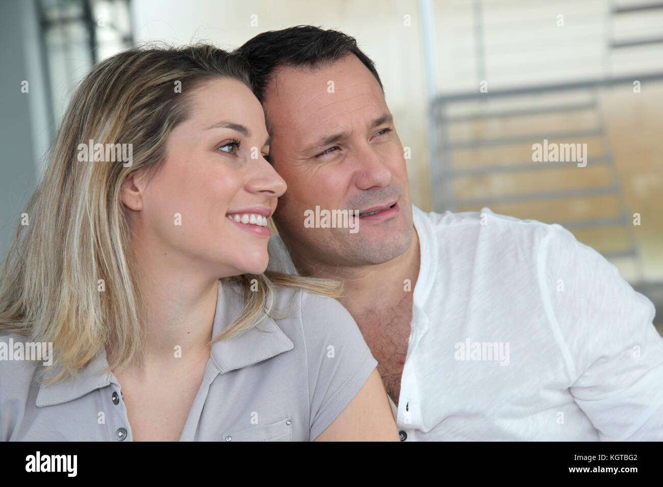 Portrait d'êtres en couple Banque D'Images