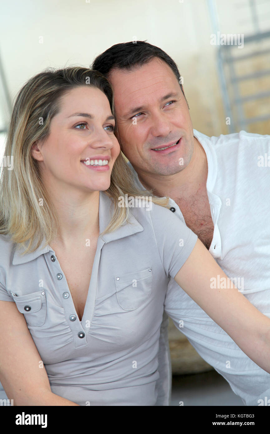 Portrait d'êtres en couple Banque D'Images