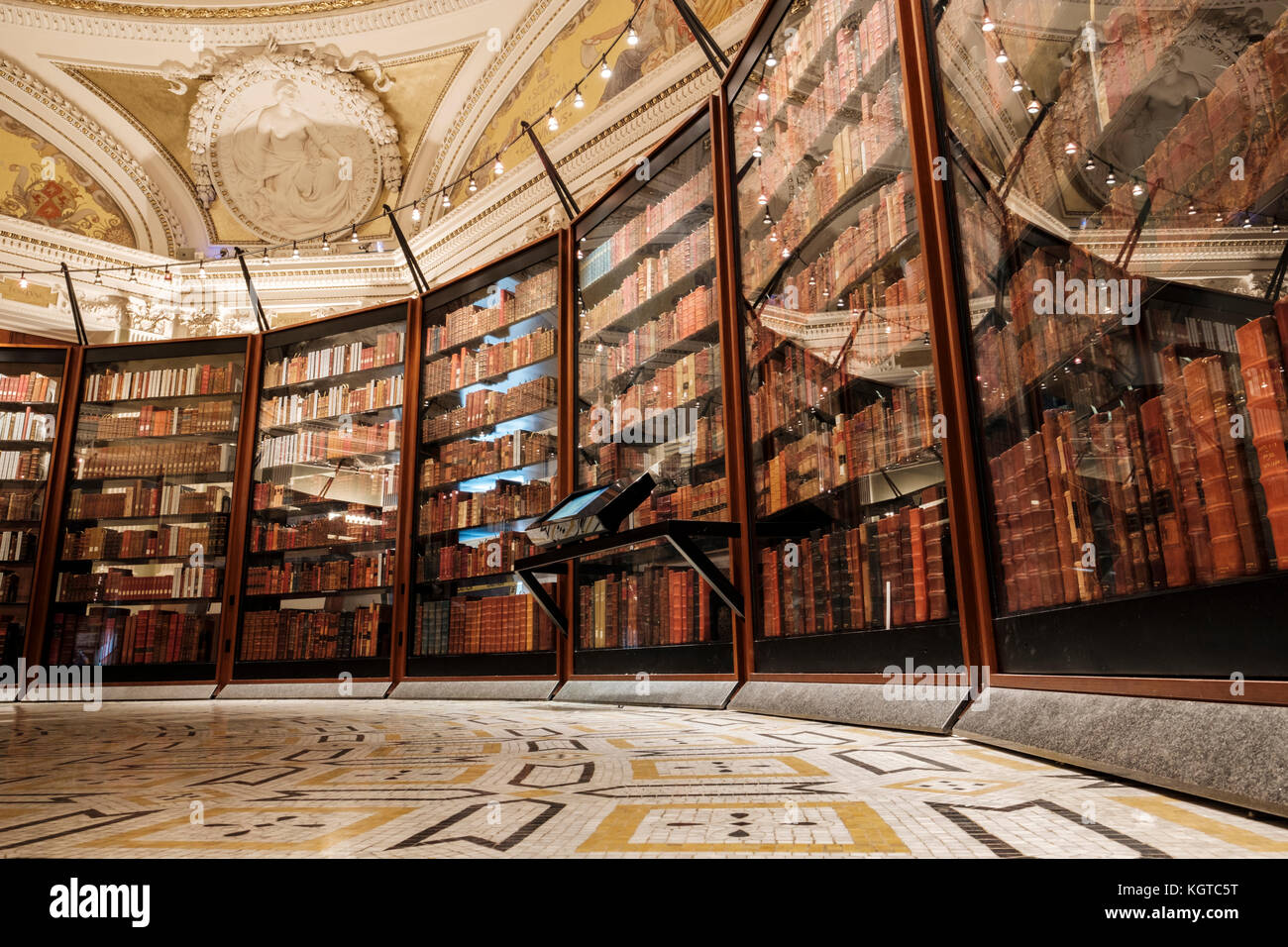 Thomas Jefferson reconstruit pièce de bibliothèque à la Bibliothèque du Congrès, Washington, DC, United States of America, USA. Banque D'Images
