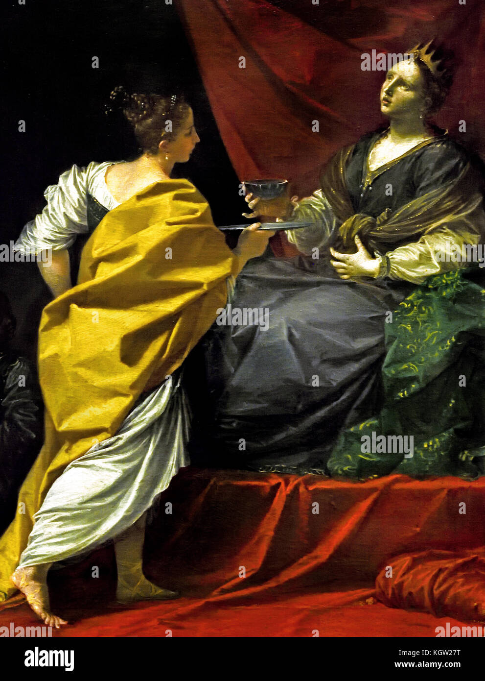 Potable Artemisia les cendres de Mausole 1713-14, Donato Creti 1671 - 1749 L'italien, l'Italie. ( La reine Artémise buvaient les cendres de son défunt mari Mausole afin de devenir son tombeau. ) Banque D'Images