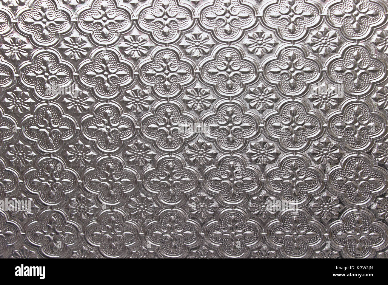 Motif floral de la texture de verre Banque D'Images