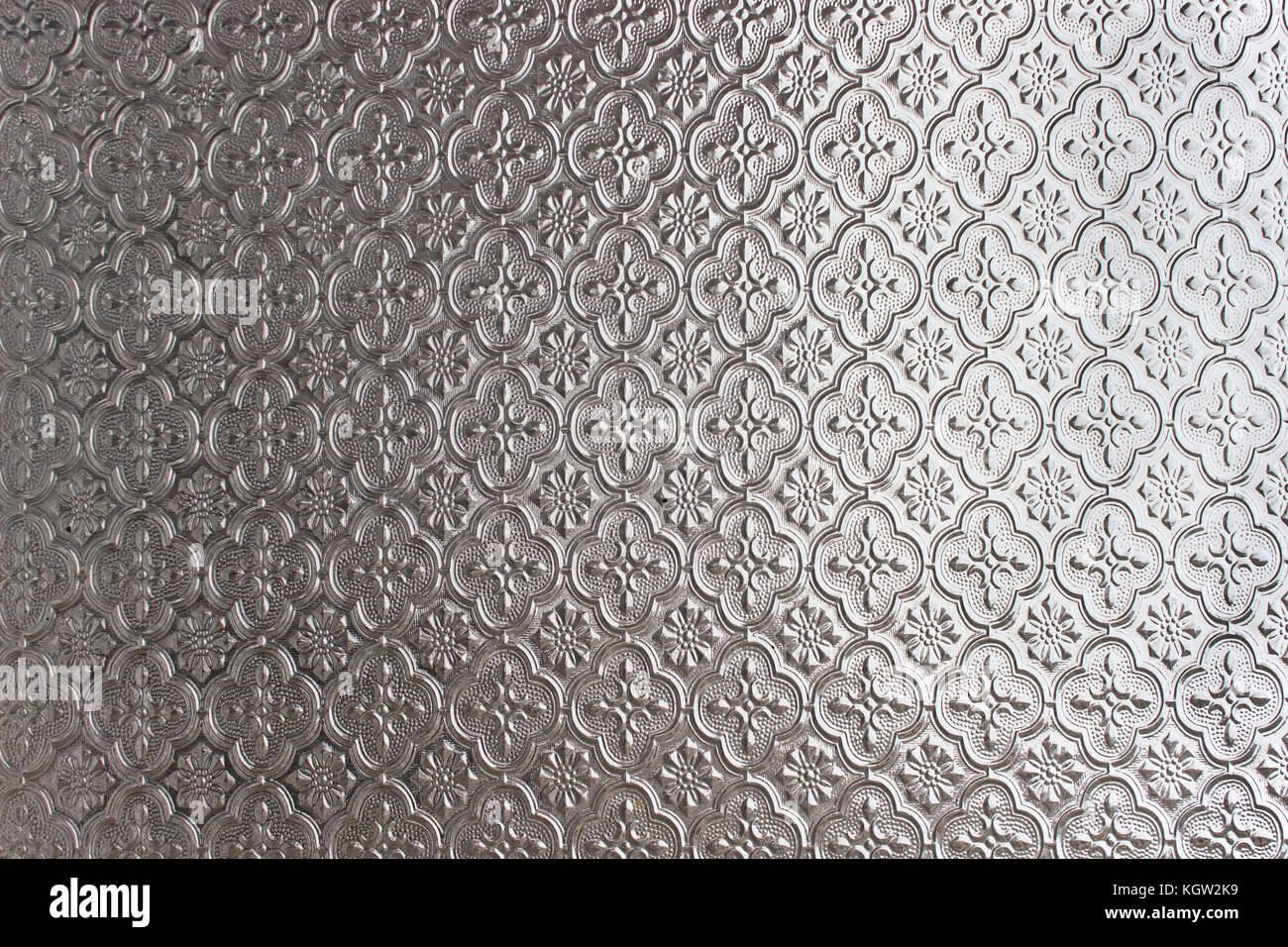 Motif floral de la texture de verre Banque D'Images