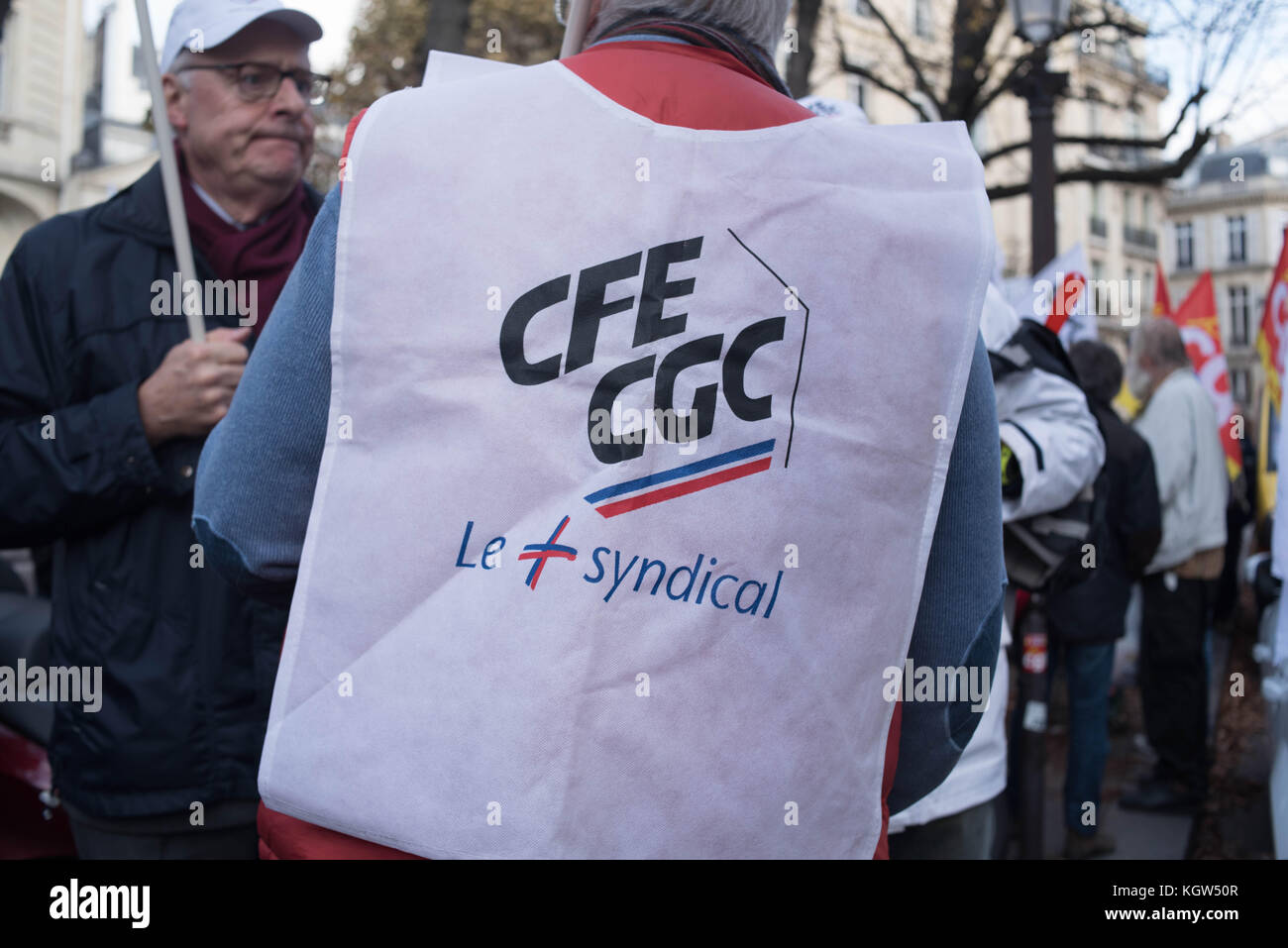 Paris : rassemblement - pouvoir d'achat des retraités Banque D'Images