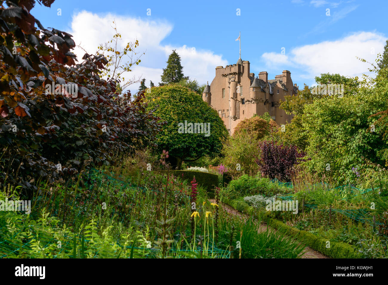 Historique Le Château de Crathes dans la région du nord de l'Ecosse Grampians près de Aberdeen Banque D'Images