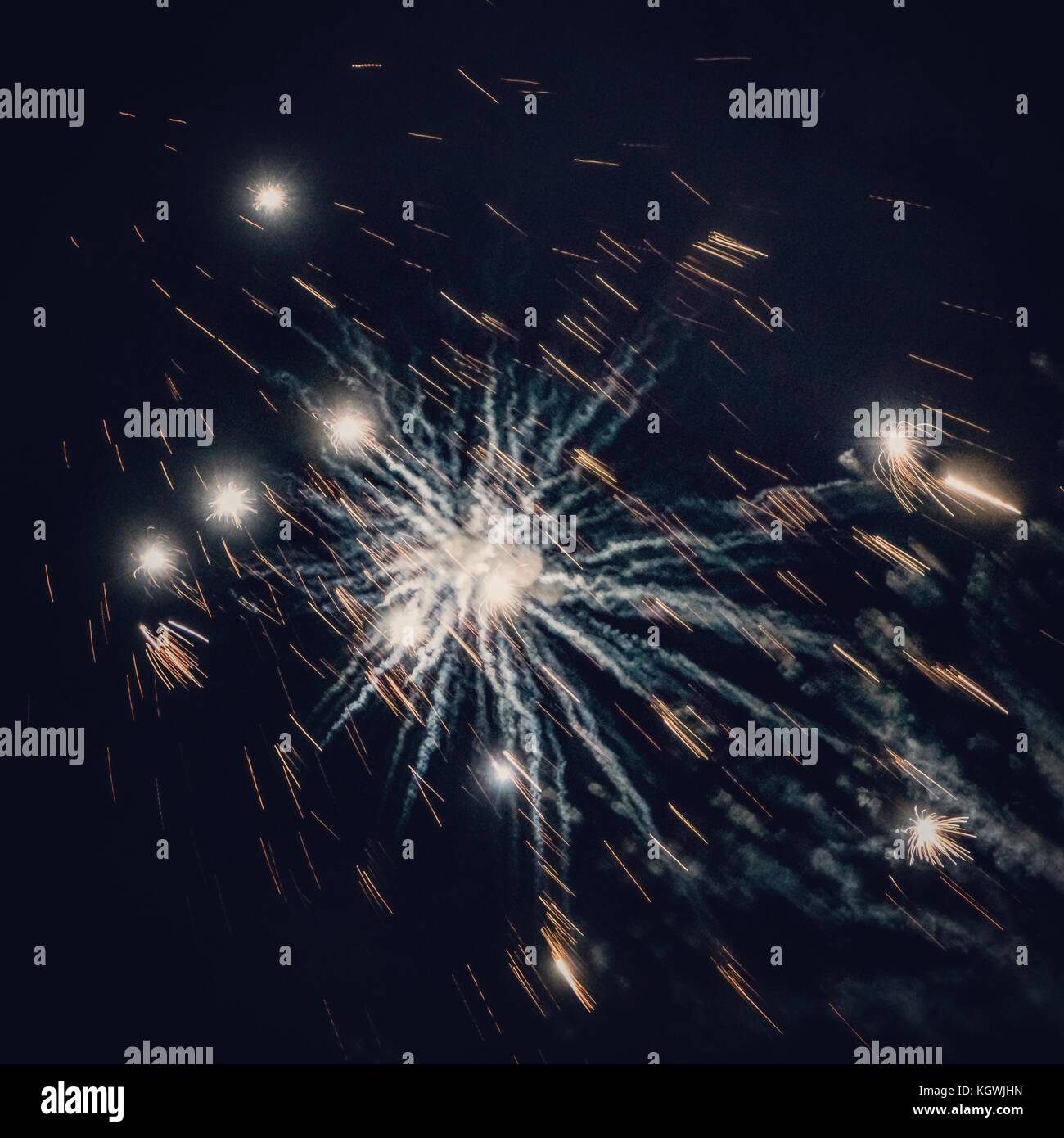 L'explosion d'artifice Banque D'Images