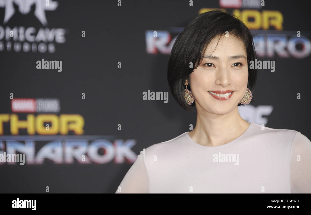 Première mondiale de 'Thor : Ragnarok' au théâtre El Capitan avec : Yuki Amami où : Los Angeles, Californie, États-Unis quand : 10 Oct 2017 crédit : Apega/WENN.com Banque D'Images