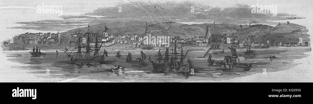 Visite du Prince Albert à Liverpool. Liverpool en 1728 1846. L'Illustrated London News Banque D'Images