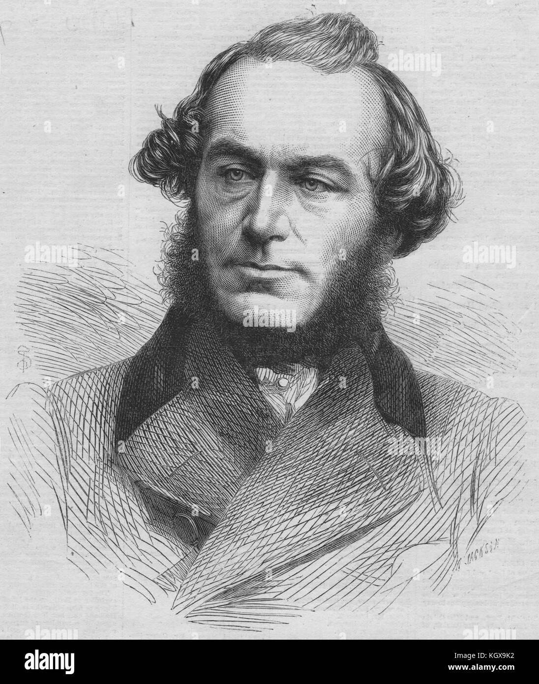 Le décès de John Leech. Portraits 1864. L'Illustrated London News Banque D'Images