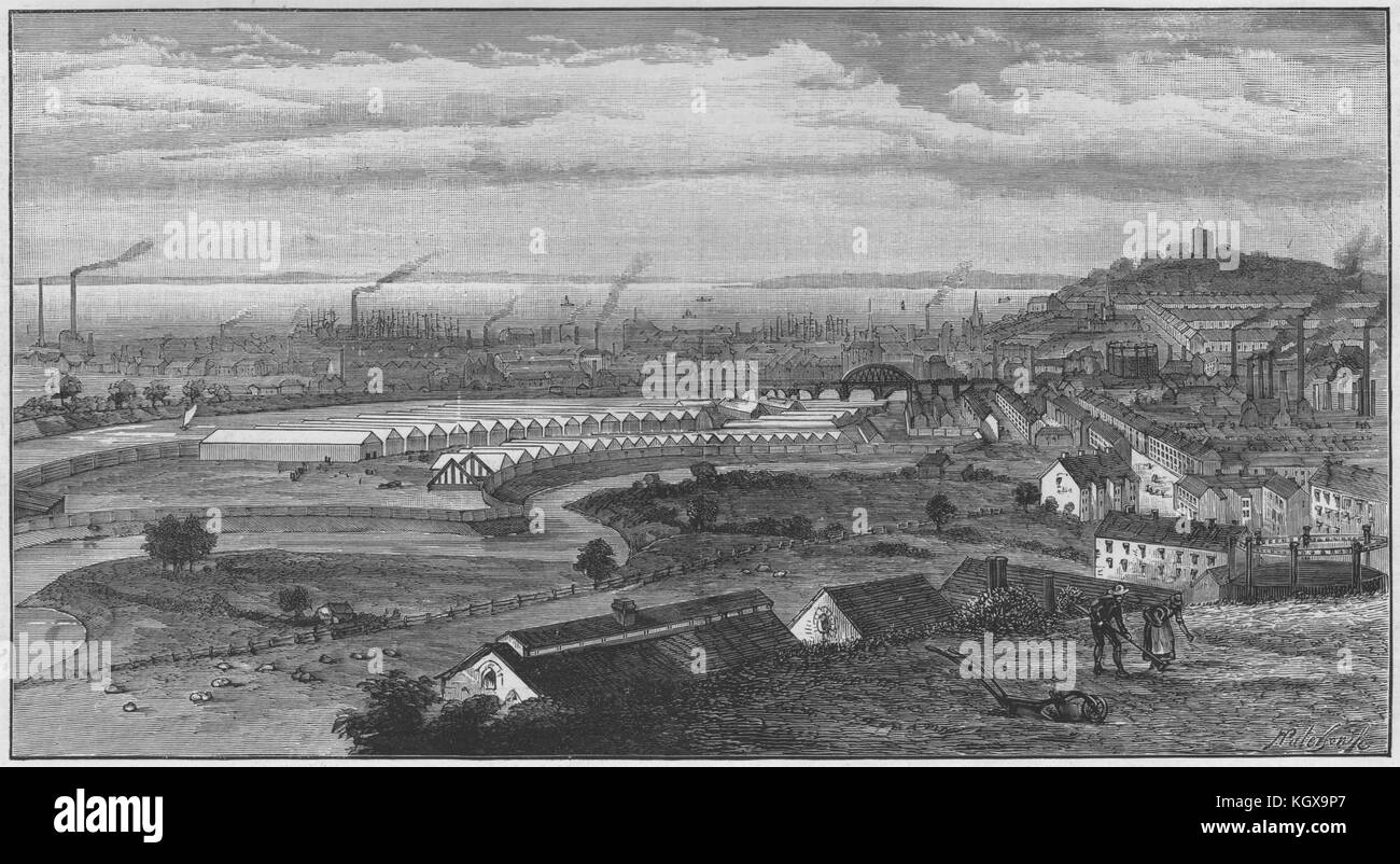 Newport, Monmouthshire. Baignoire & West of England Agricultural Society Show 1888. L'Illustrated London News Banque D'Images