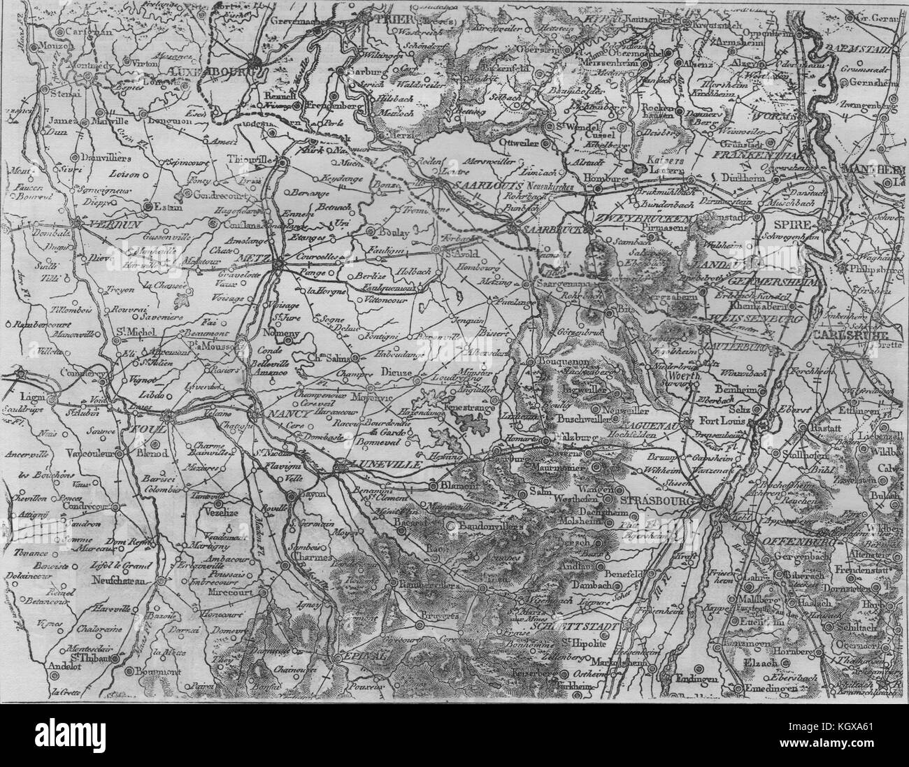 Le siège de la guerre. France 1870. L'Illustrated London News Banque D'Images