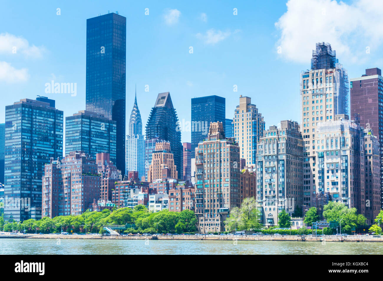 New York usa new york midtown east District de Roosevelt Island Manhattan skyline, new york usa Banque D'Images