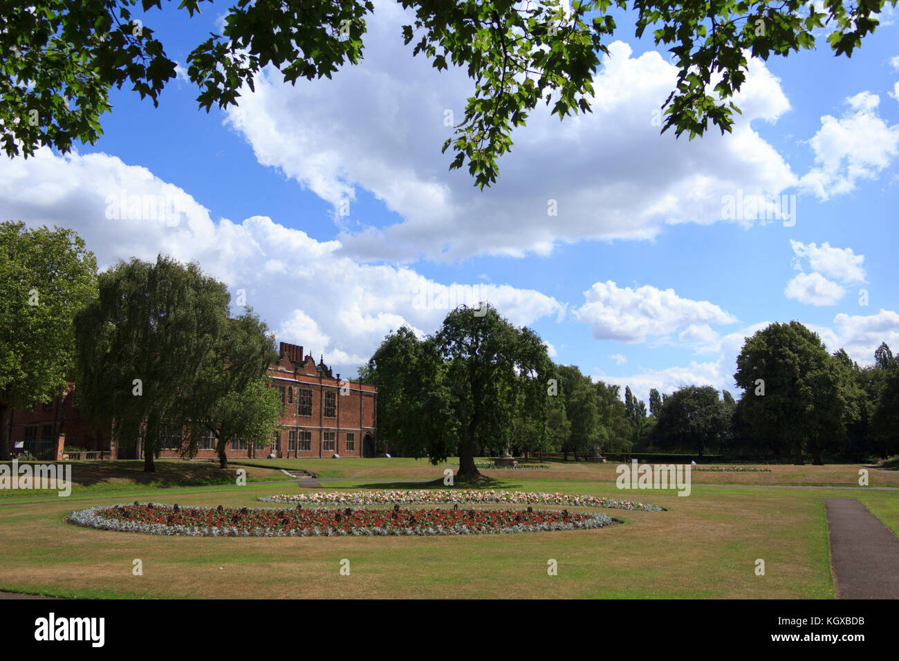 Aston hall et jardins en Aston, Birmingham, UK Banque D'Images