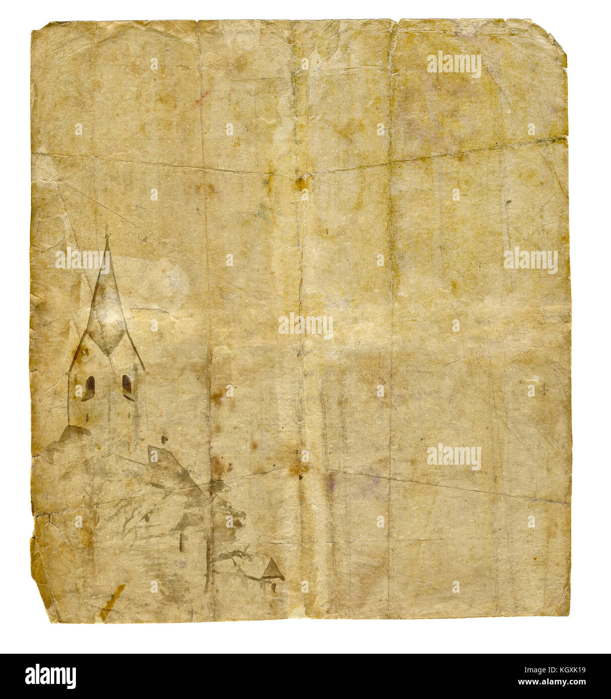 Papier dessin château Banque D'Images