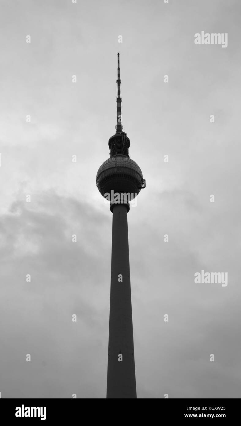 La tour de télévision de berlin Banque D'Images