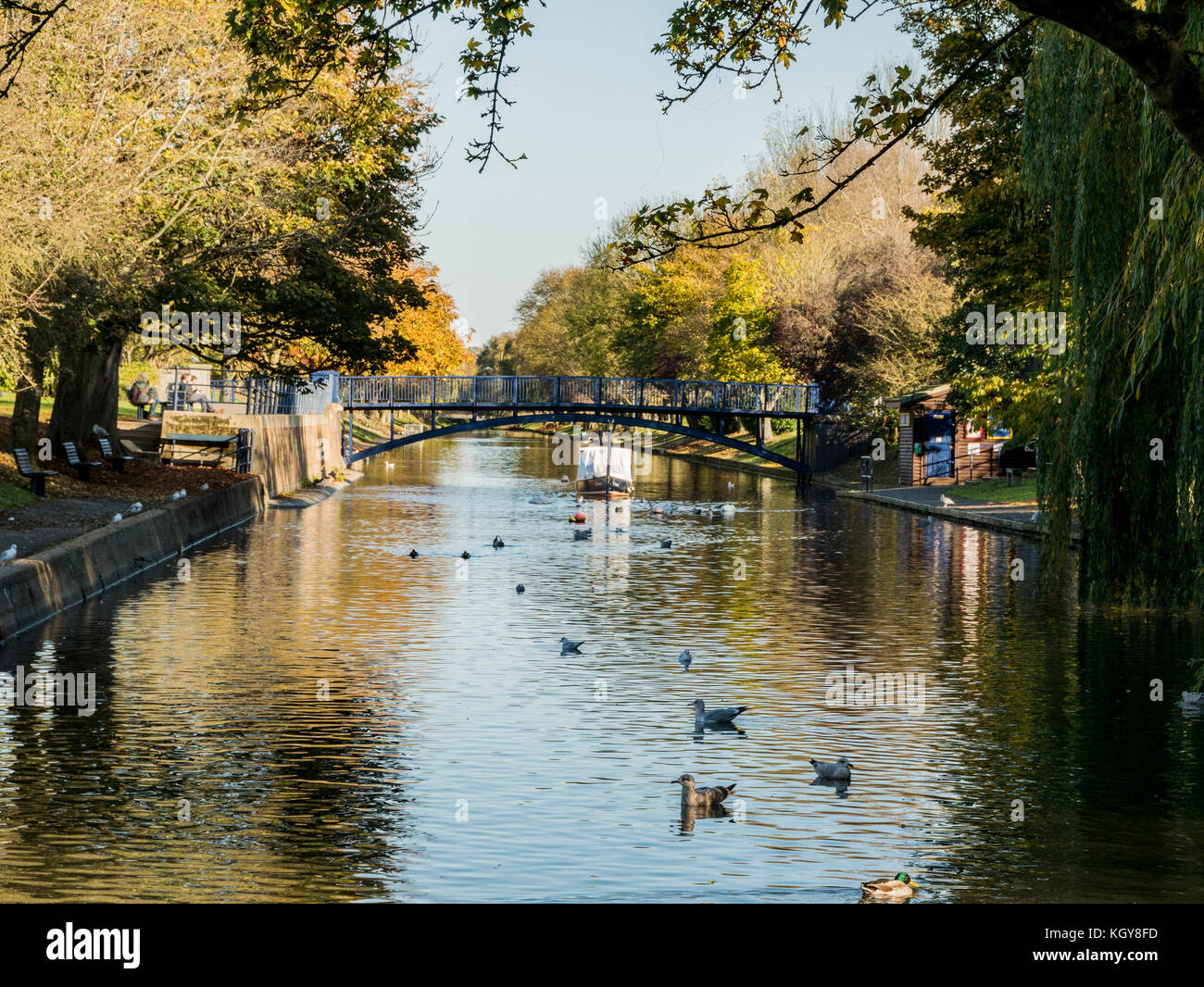 Canal militaire royal, Hythe, dans le Kent, UK Banque D'Images