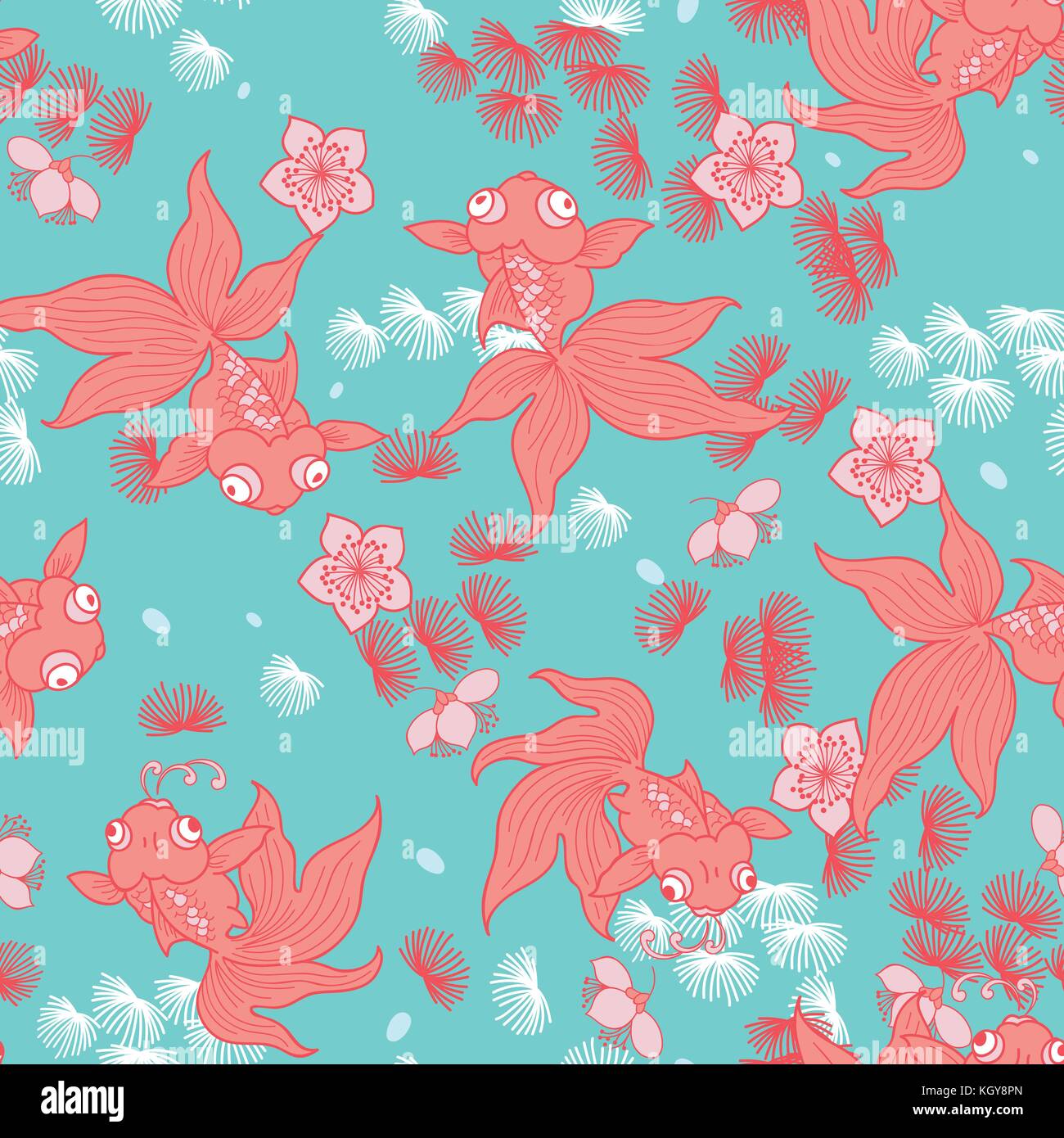 poisson rouge Illustration de Vecteur