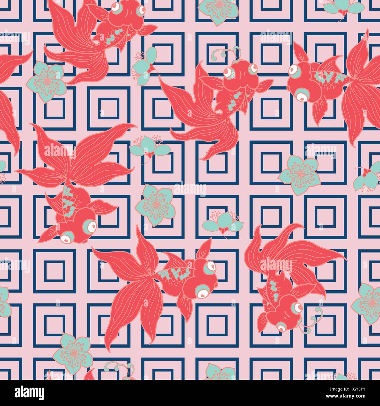 poisson rouge Illustration de Vecteur