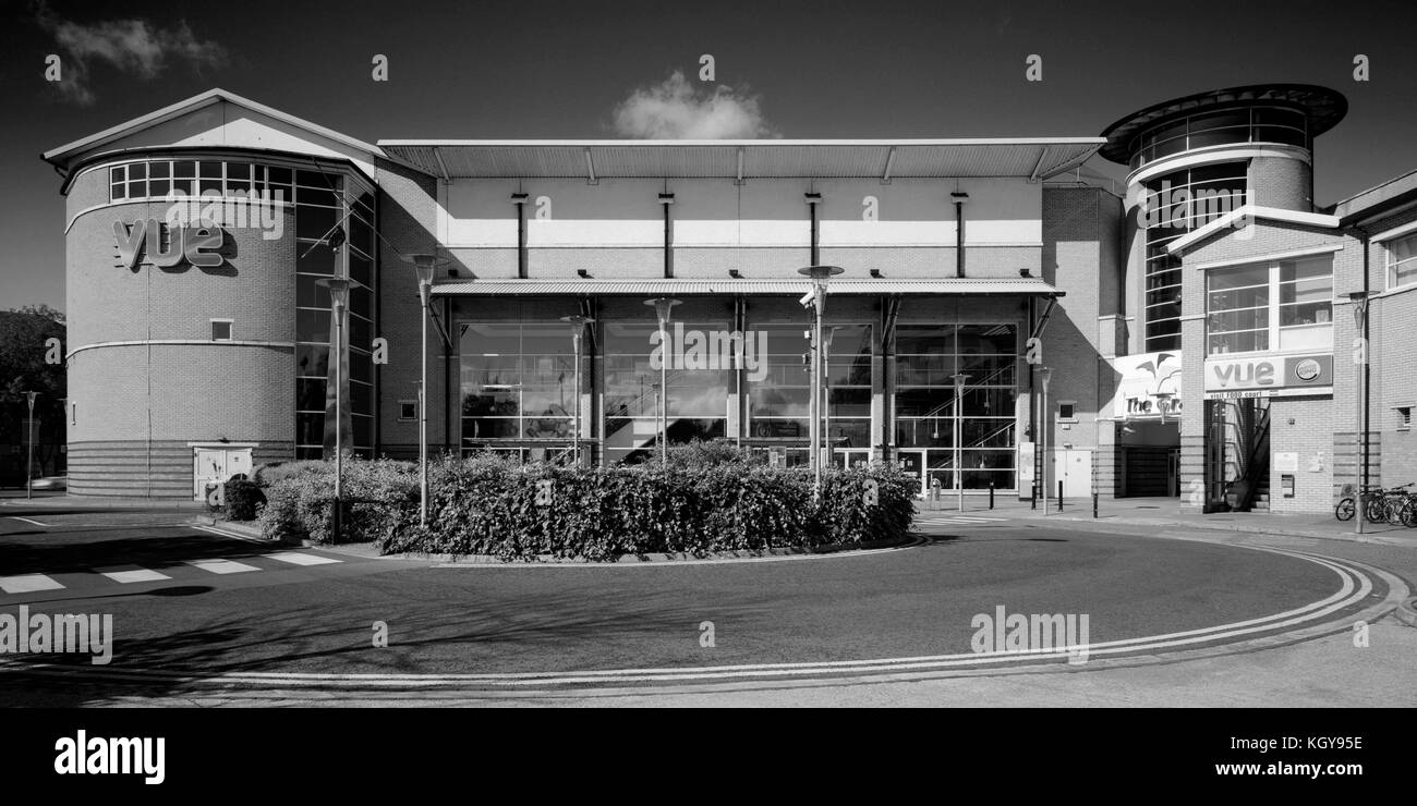 Braquage de bus à l'entrée de la route du centre commercial de Grafton Cambridge Banque D'Images