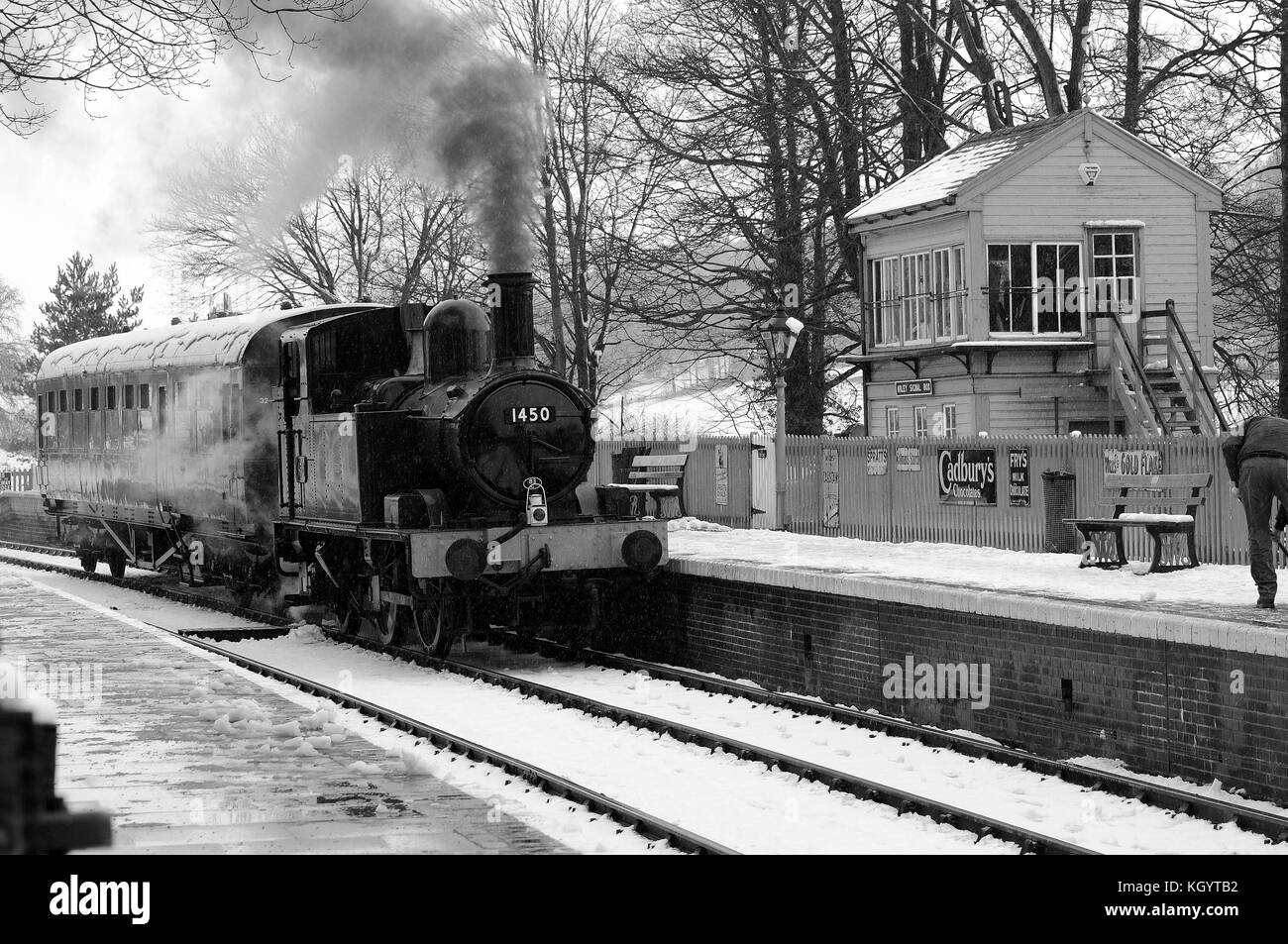 '1450' avec une arley - auto train shrewsbury à arley. severn Valley Railway. Banque D'Images