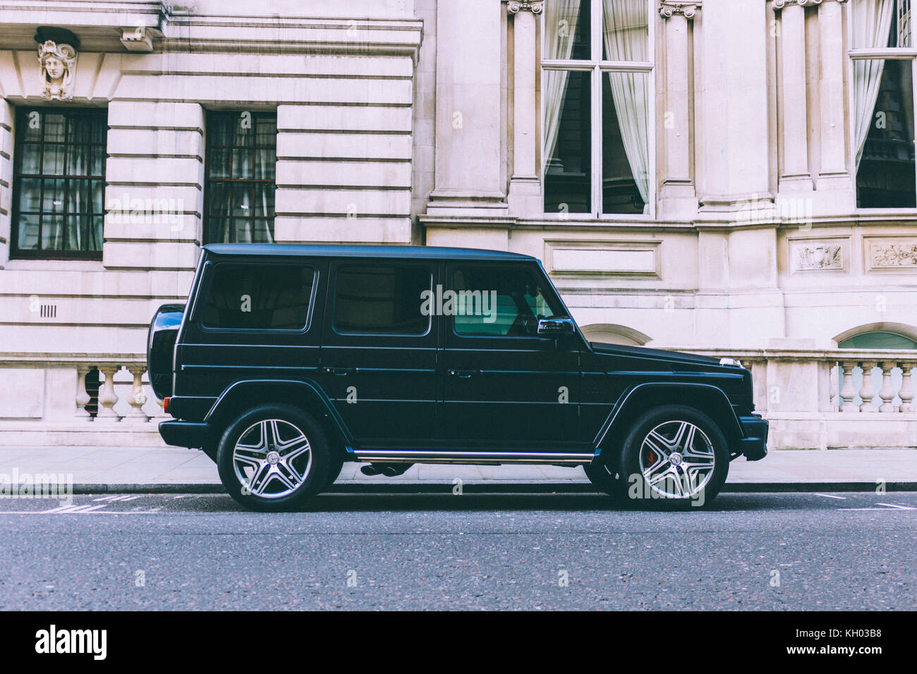 Mercedes g wagon voiture sur les rues de Londres Banque D'Images