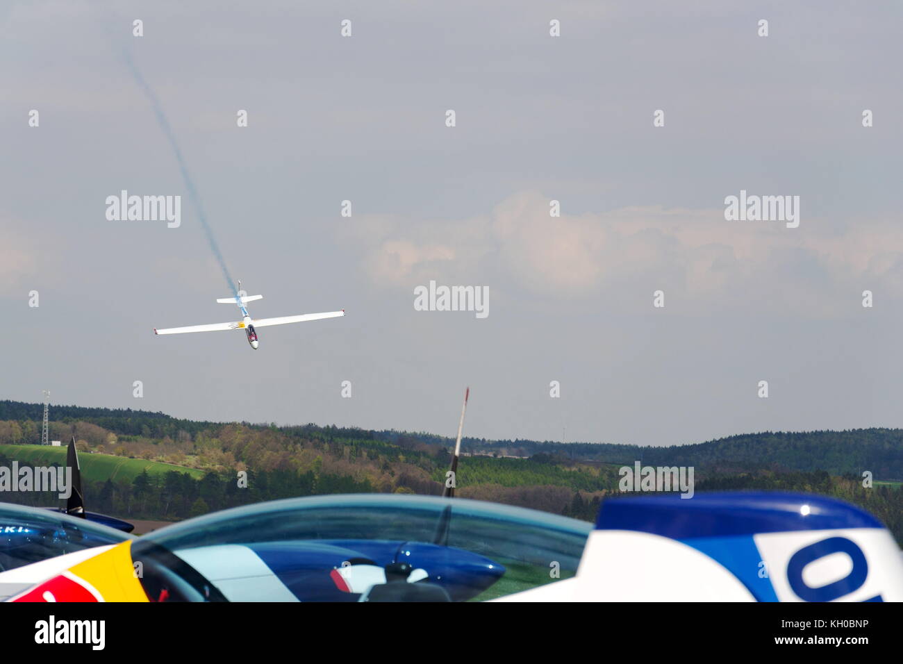 Plasy, République tchèque - 30 avril : aerobatic deux places all-metal laissez l-13ac blanik planeur de voltige à double volée de formation le 30 avril 2017 à plasy, cz Banque D'Images