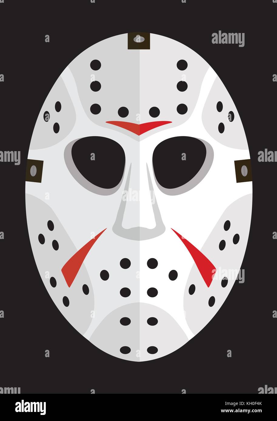 Masque horreur hockey Illustration de Vecteur