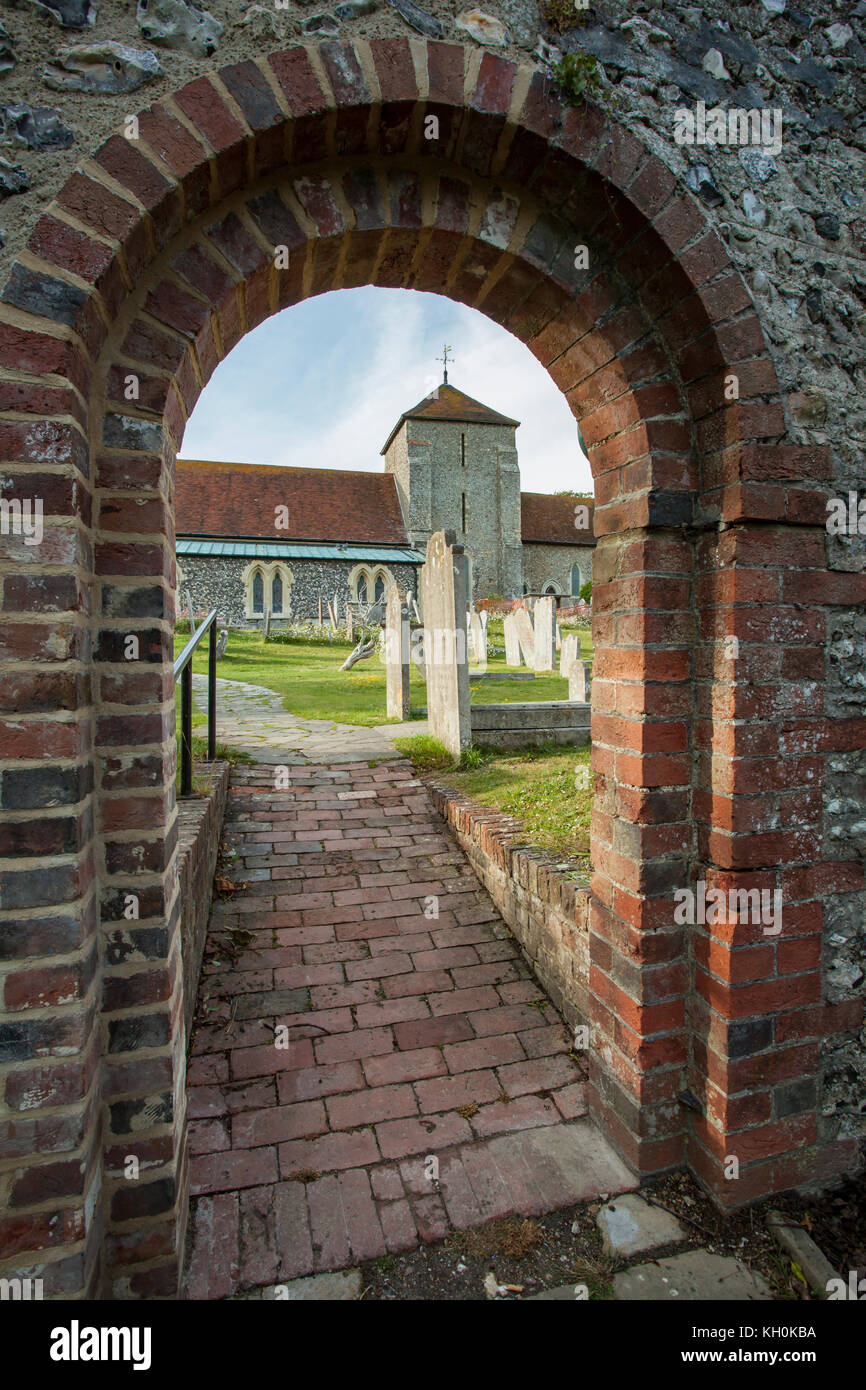 St Margaret's Church à rottingdean, East Sussex, Angleterre. Banque D'Images