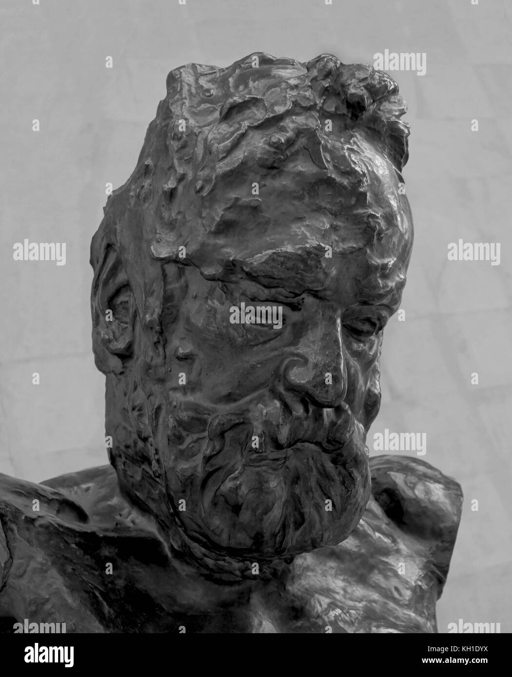 Buste de victor hugo par Rodin, Orsay, Paris, 2017. Banque D'Images