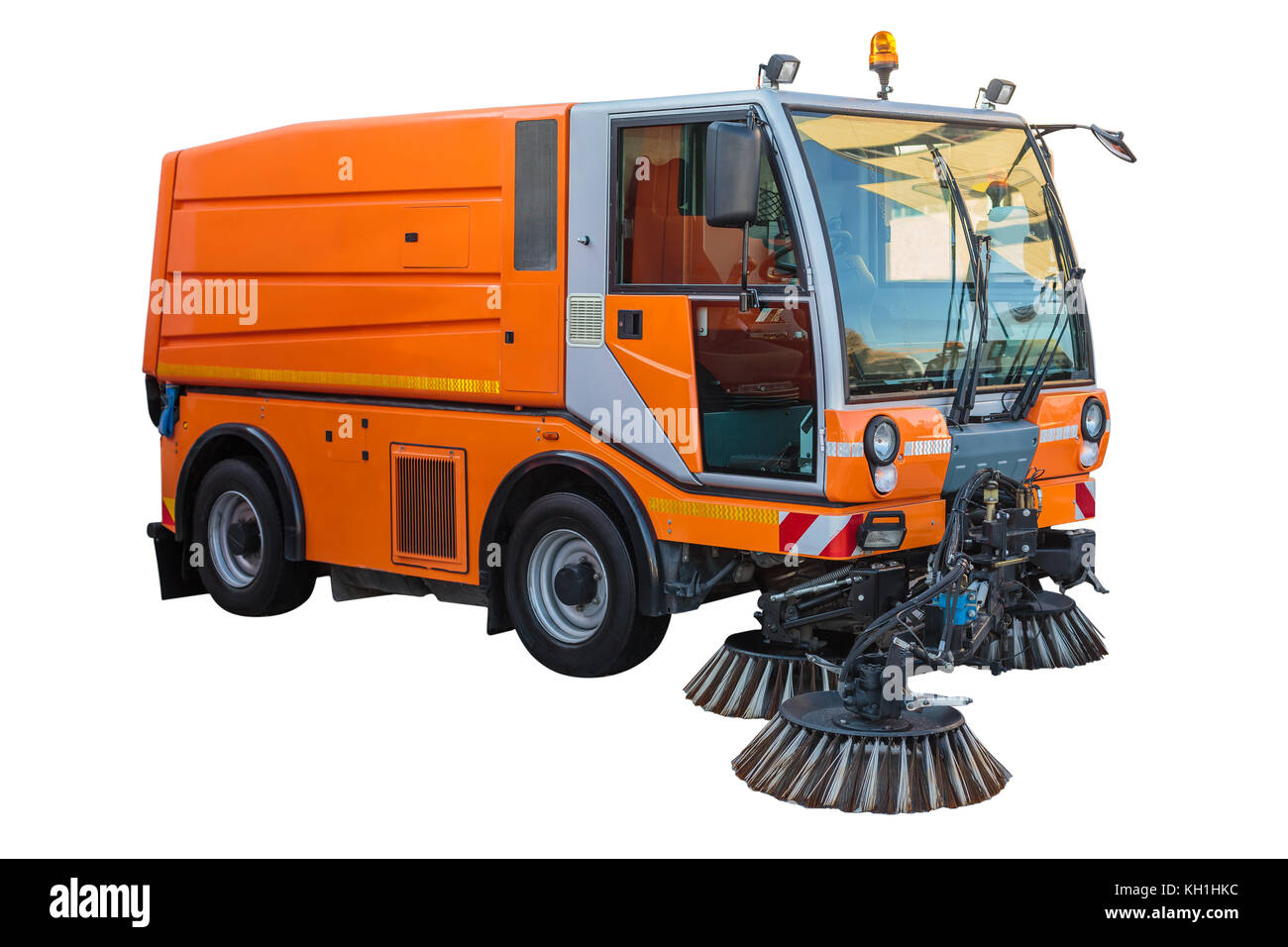 New Street Sweeper isolé machine with clipping path Banque D'Images