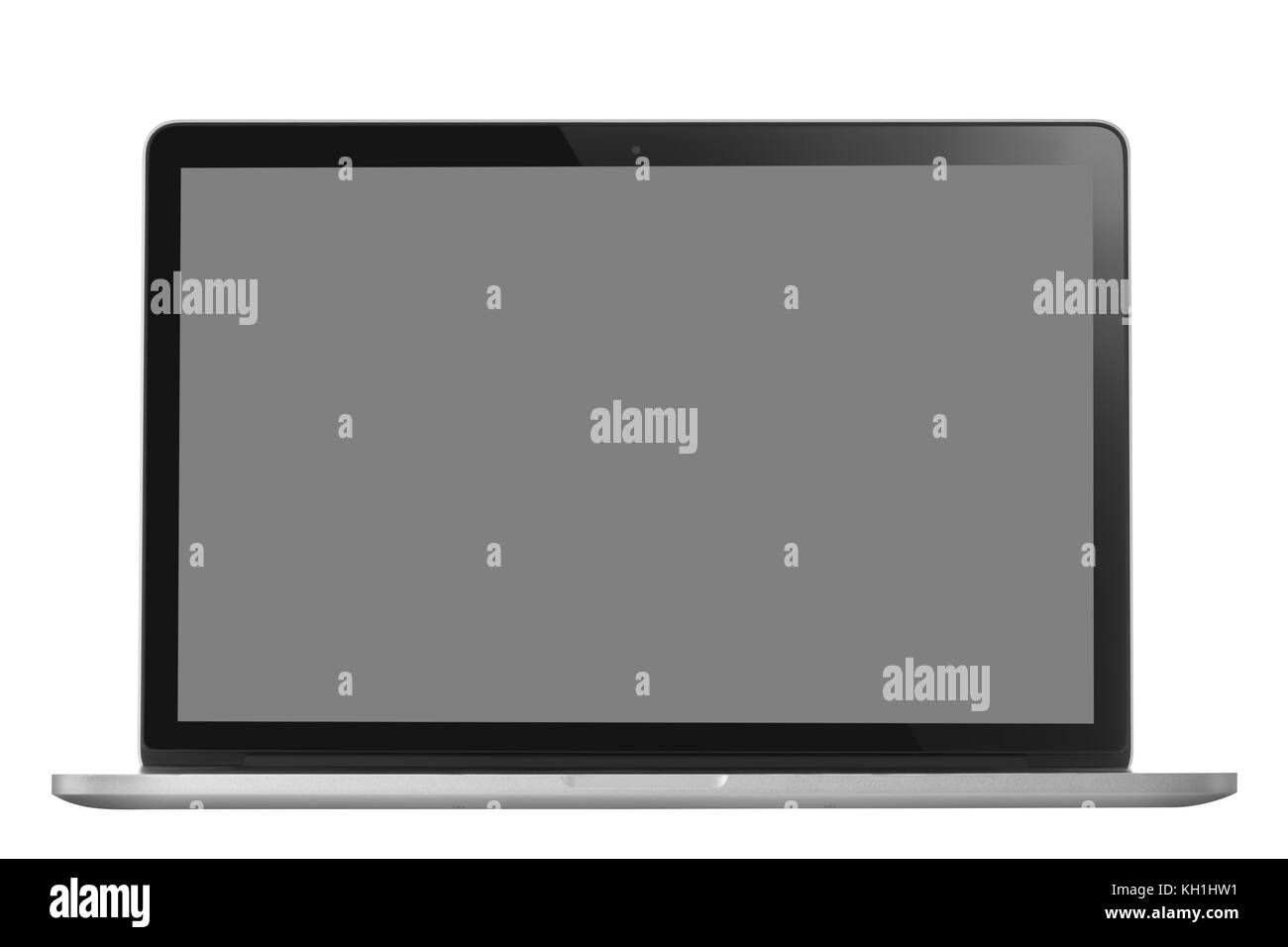 Ordinateur portable isolé sur blanc with clipping path Banque D'Images