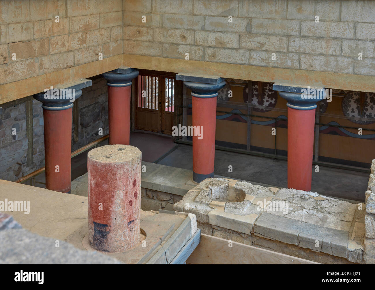 Palais de Knossos site archéologique en Crète, Grèce Banque D'Images