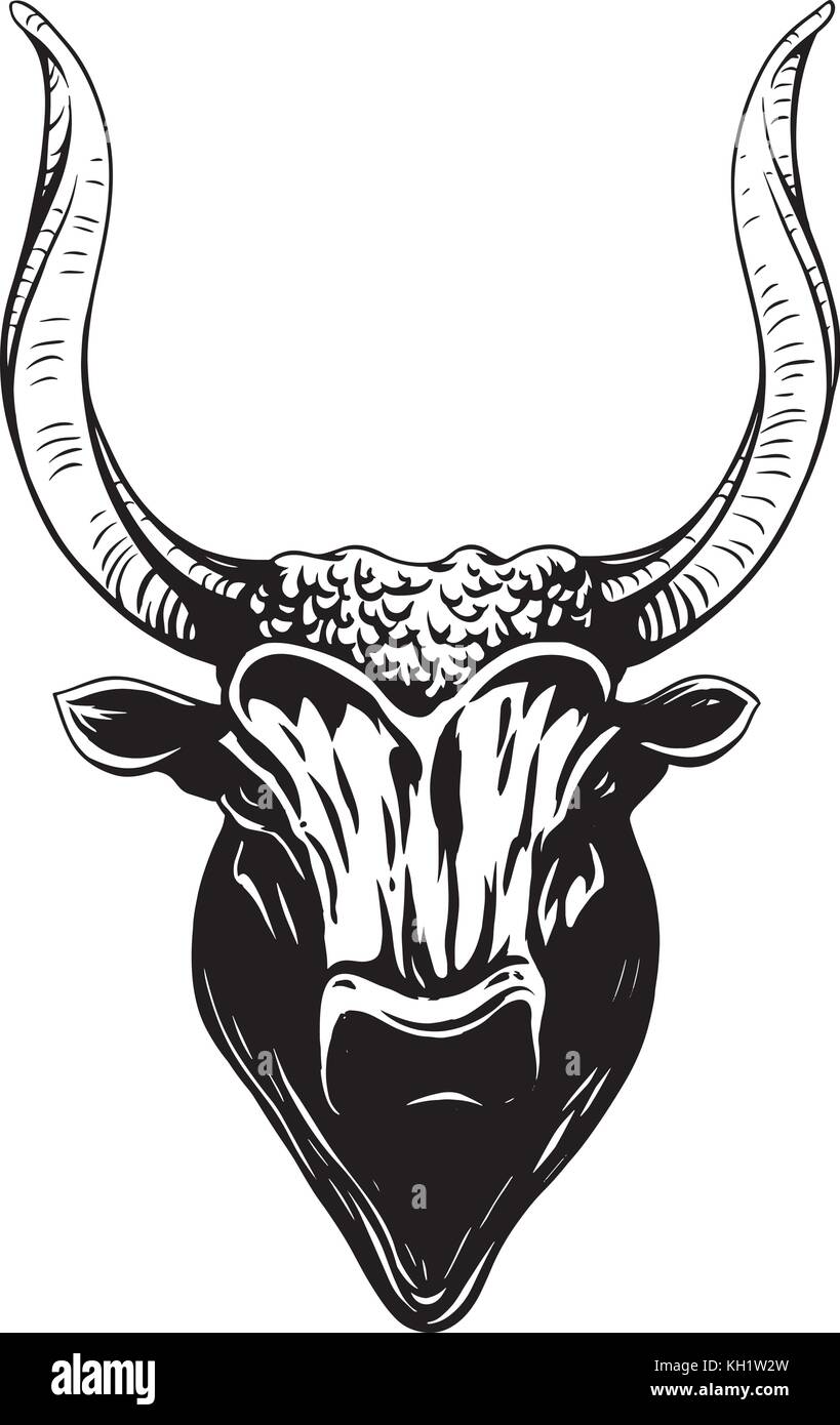 Logo vache Illustration de Vecteur