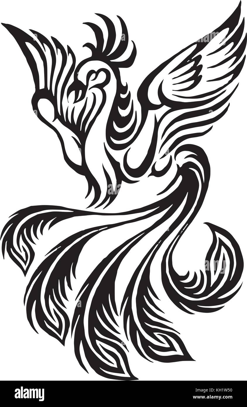 Logo phoenix Illustration de Vecteur