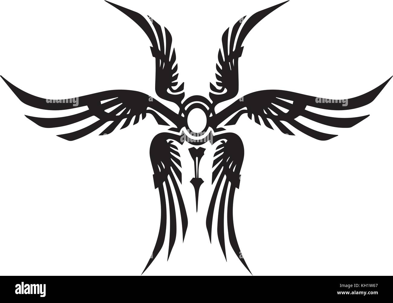 Dessin de tatouage tribal Illustration de Vecteur