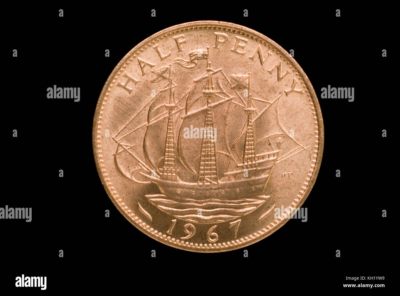 1967 Halfpenny Banque D'Images