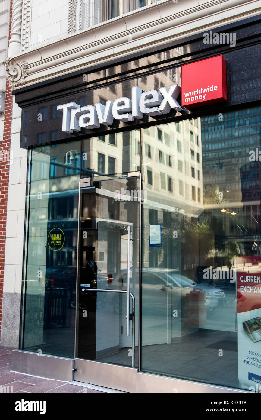 La direction générale de Travelex à Boston, Masschusetts. Banque D'Images