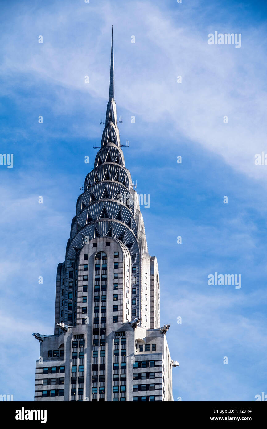 New York skyscrapes reflétée dans windows Banque D'Images