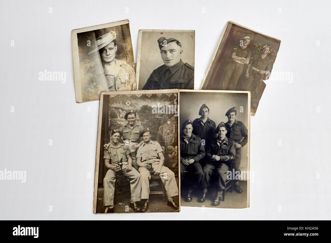 Photographie vintage, world war 2 British armée britannique. Les soldats anglais. 40 photographies Banque D'Images