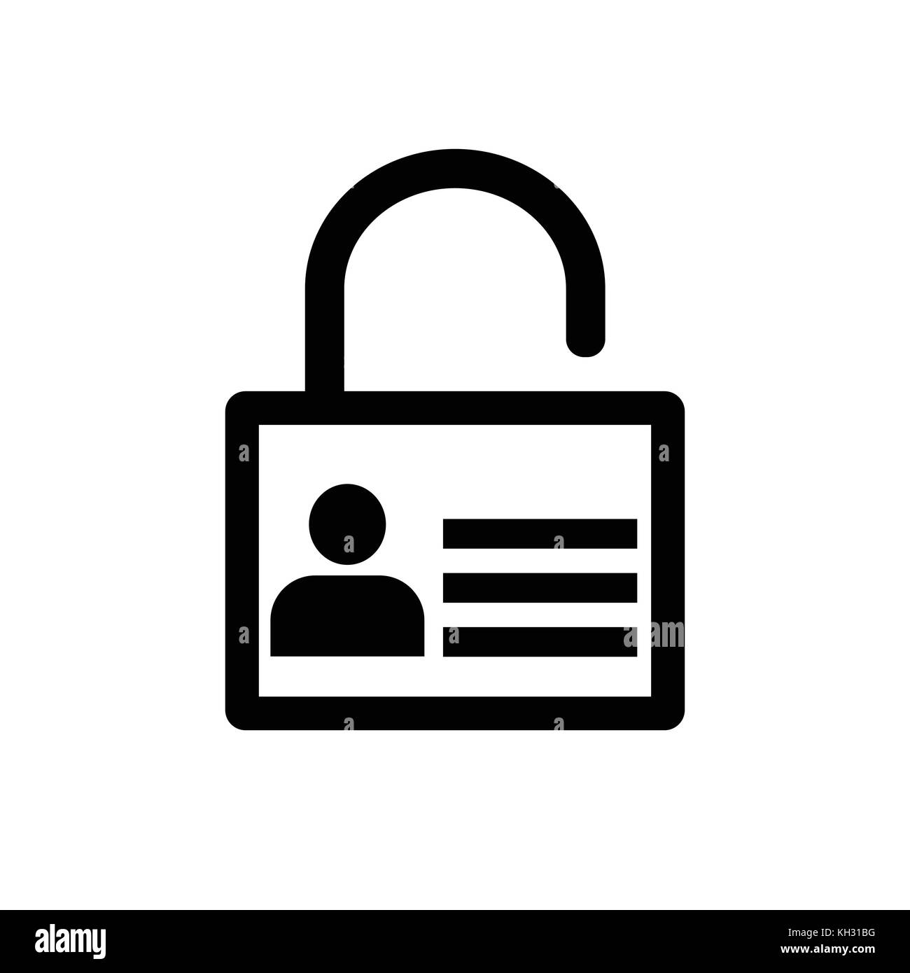 Icône de verrouillage, icône de l'utilisateur sur l'icône de clé, protection personnelle protection de la vie privée sur internet.. l'icône de sécurité protégé par mot de passe. touches. vector design iconique. Illustration de Vecteur