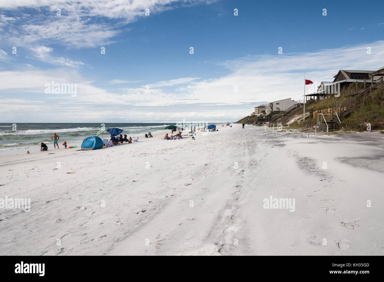 South Walton Allen dune plage pique-nique Access # 43 Florida Gulf Coast Banque D'Images